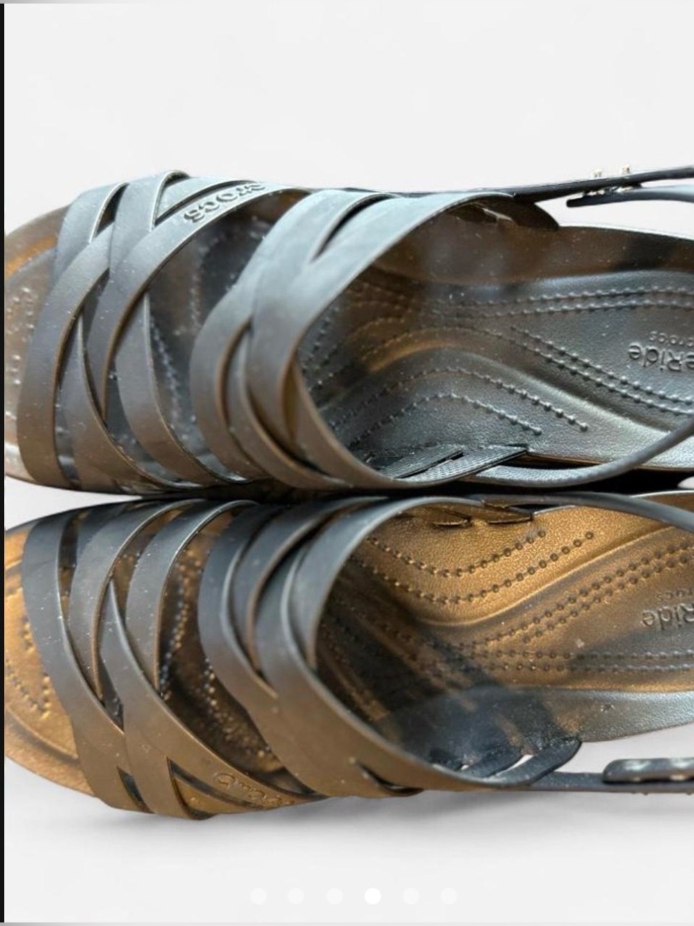 Crocs Brooklyn Platform Low Wedge Sandals LiteRide Size 10 Womens - Picture 5 of 6